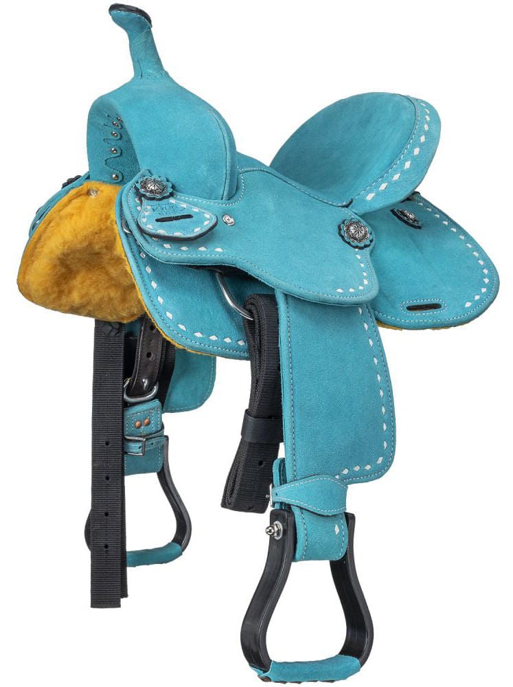 King Series Stratford Suede Barrel Saddle - Multiple Colors