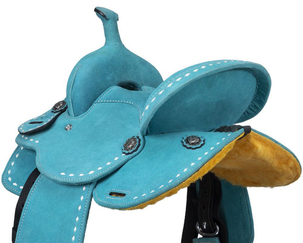 King Series Stratford Suede Barrel Saddle - Multiple Colors