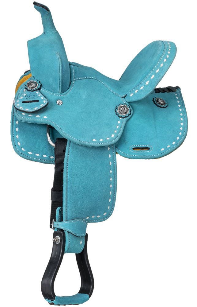 King Series Stratford Suede Barrel Saddle - Multiple Colors