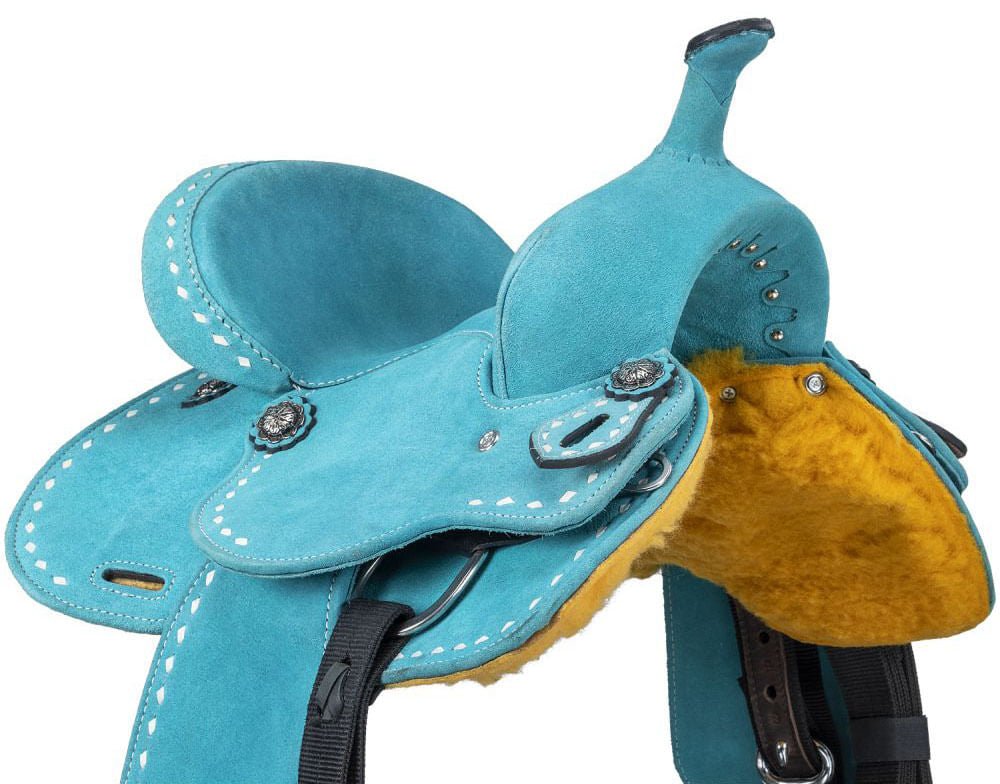 King Series Stratford Suede Barrel Saddle - Multiple Colors