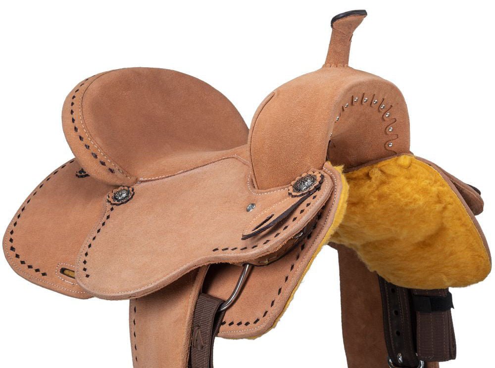 King Series Stratford Suede Barrel Saddle - Multiple Colors