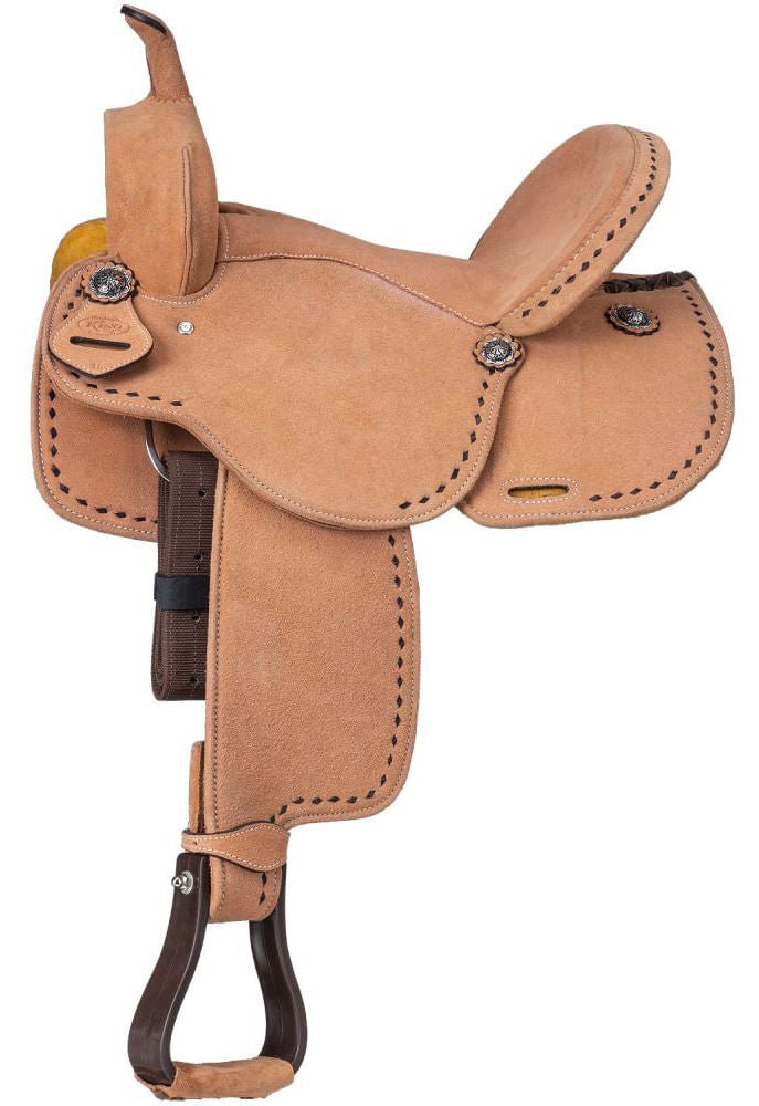 King Series Stratford Suede Barrel Saddle - Multiple Colors
