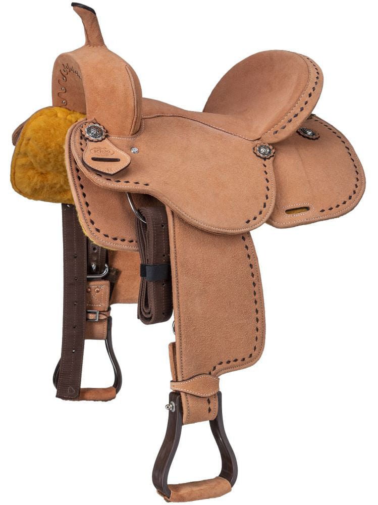 King Series Stratford Suede Barrel Saddle - Multiple Colors