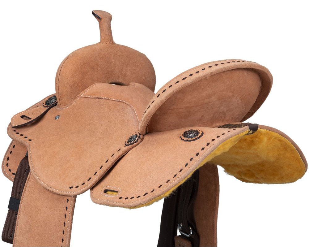King Series Stratford Suede Barrel Saddle - Multiple Colors