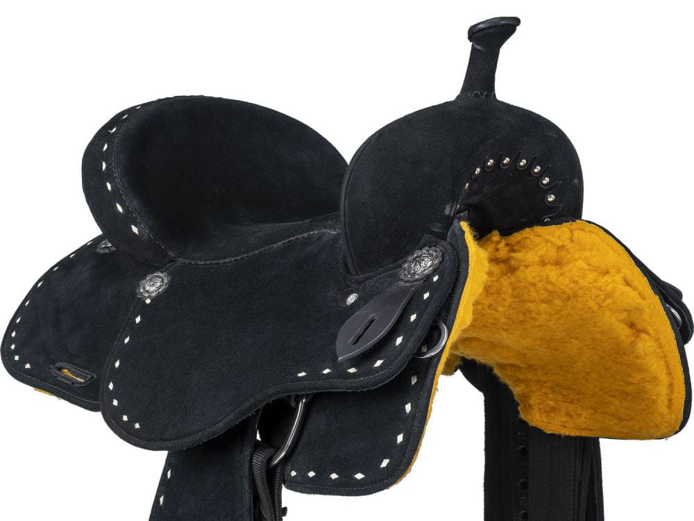 King Series Stratford Suede Barrel Saddle - Multiple Colors