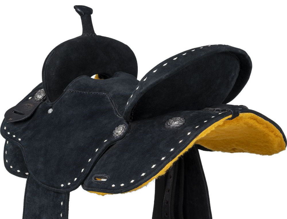 King Series Stratford Suede Barrel Saddle - Multiple Colors
