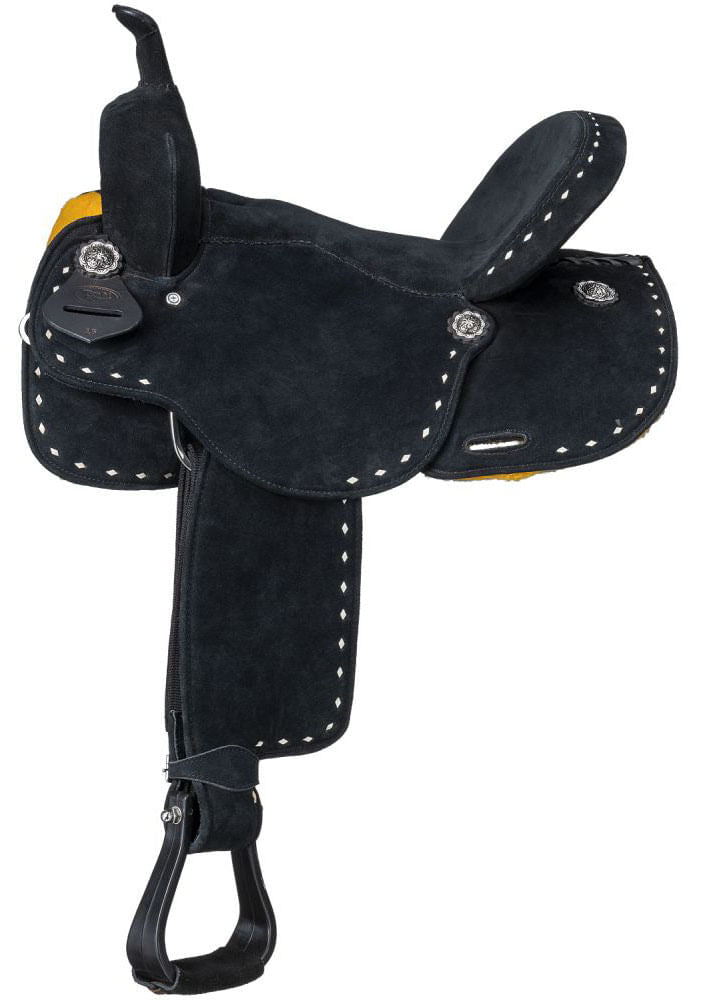 King Series Stratford Suede Barrel Saddle - Multiple Colors