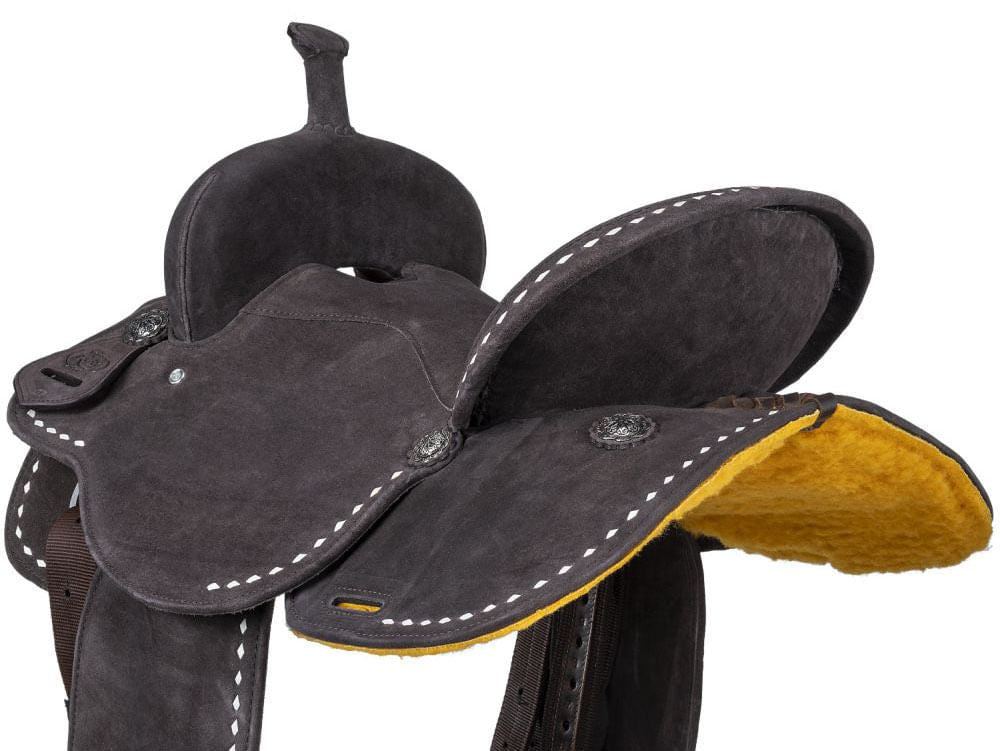 King Series Stratford Suede Barrel Saddle - Multiple Colors