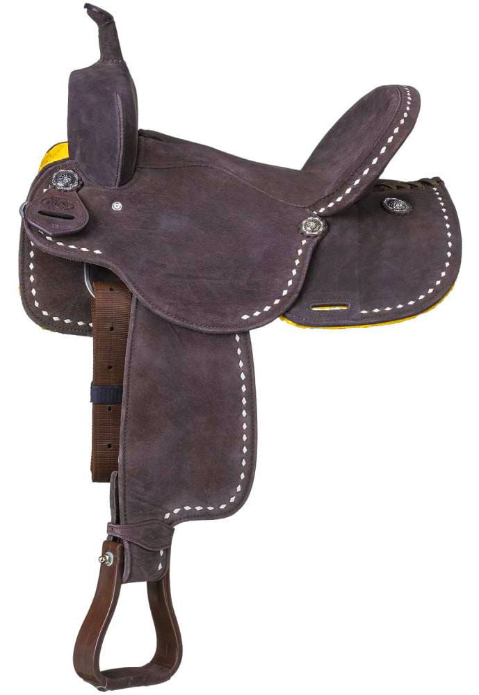 King Series Stratford Suede Barrel Saddle - Multiple Colors