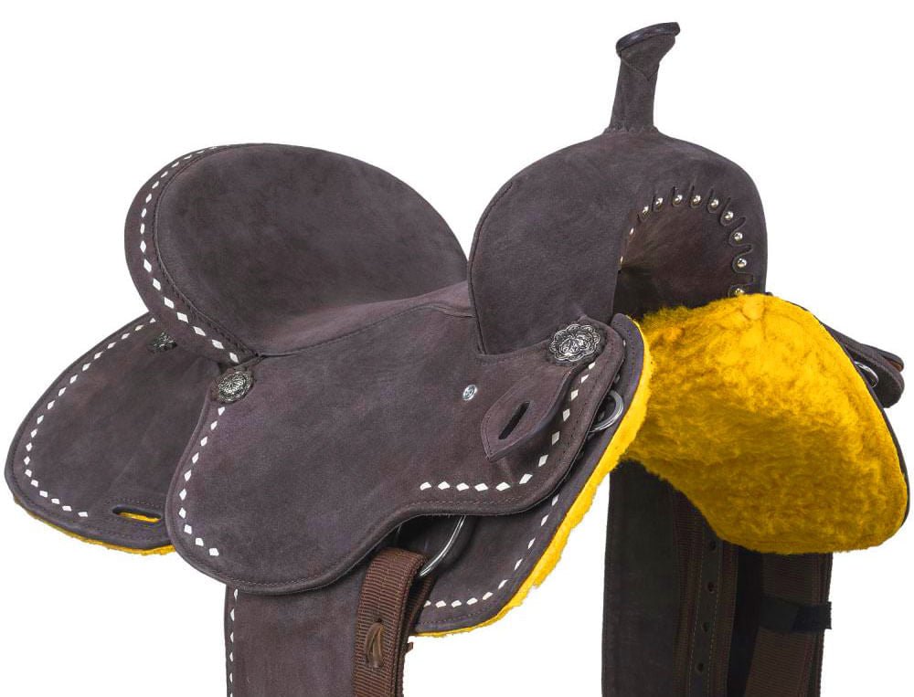 King Series Stratford Suede Barrel Saddle - Multiple Colors