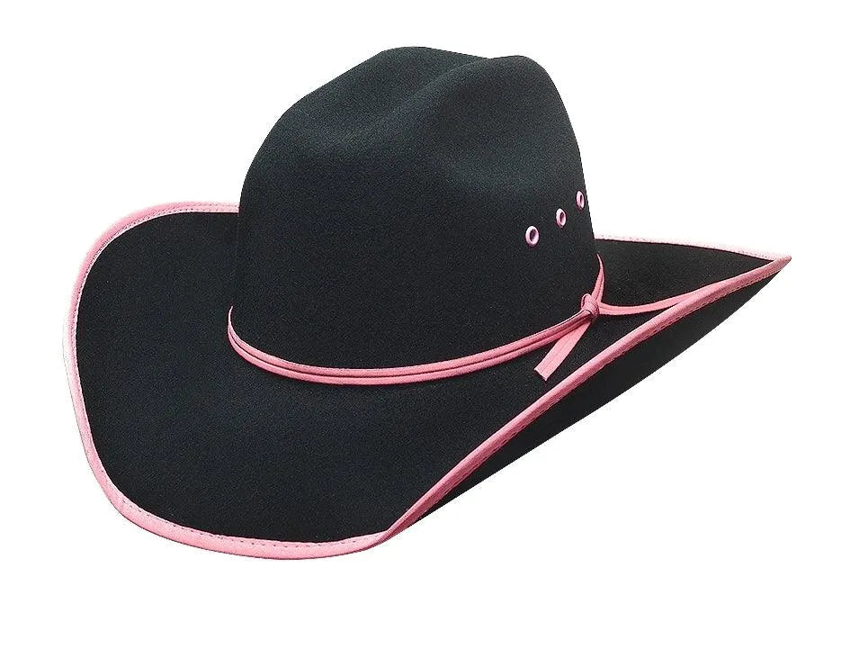 Bullhide | Leave Your Mark Children's Wool Felt Cowboy Hat - Pink & Blue!
