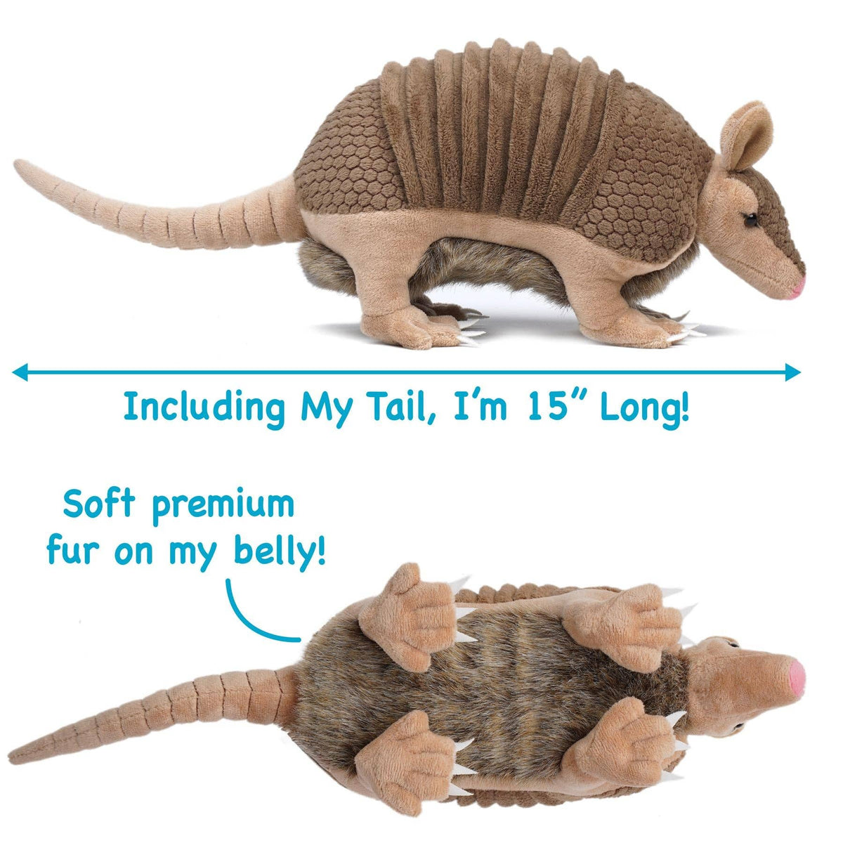 Mike the Texas Armadillo 10" Premium Plush — Western Critter