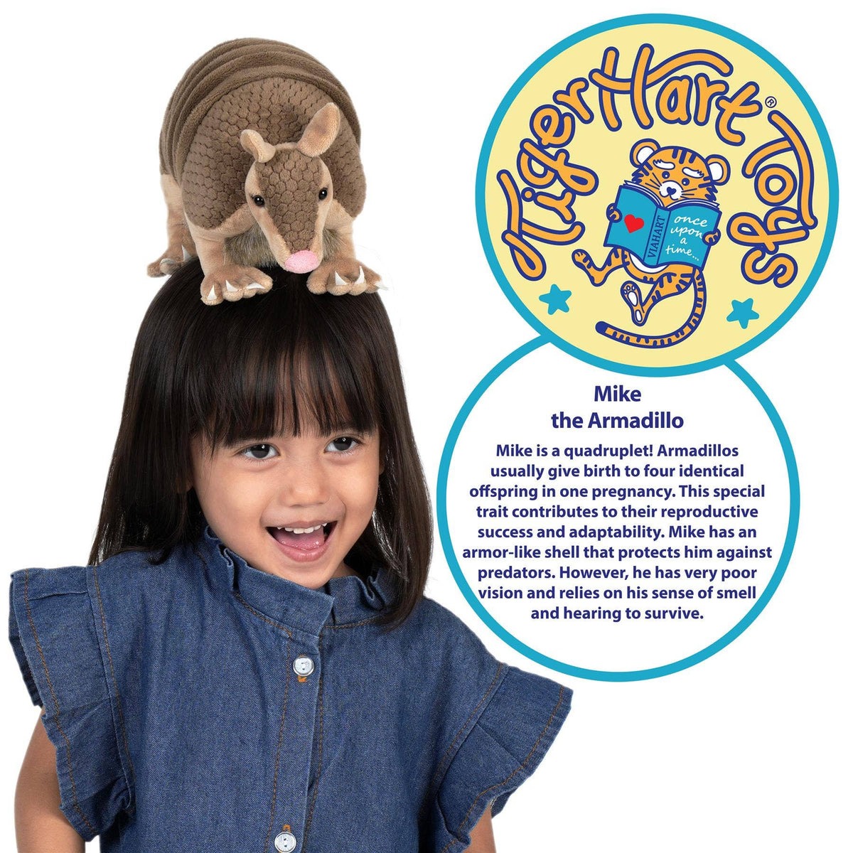 Mike the Texas Armadillo 10" Premium Plush — Western Critter