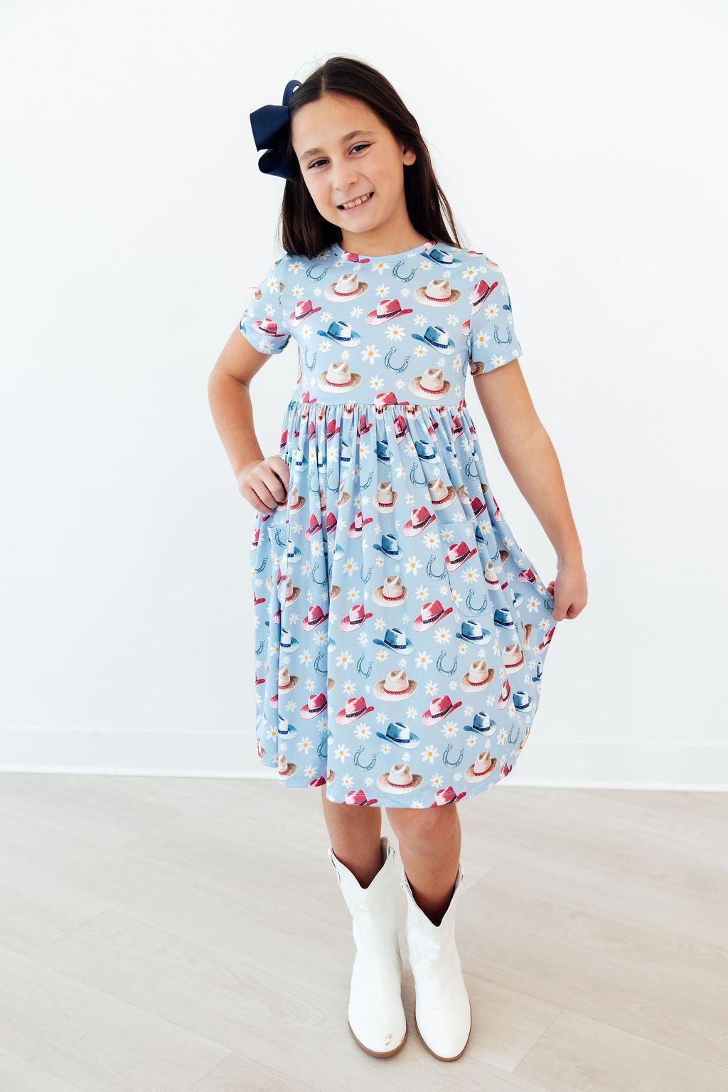 The Tip Your Hat S/S Pocket Twirl Dress