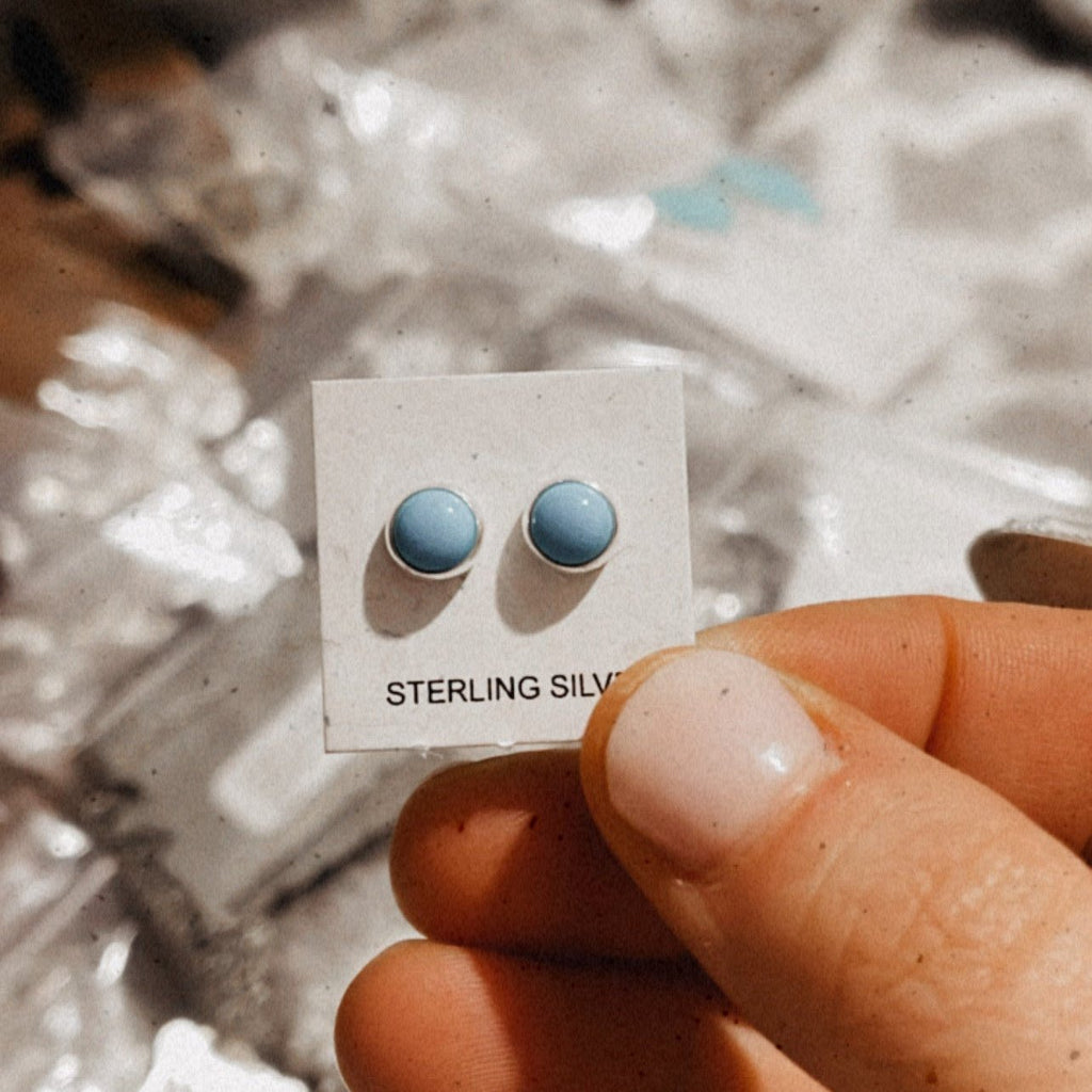 Mini Turquoise Studs - Three Sizes