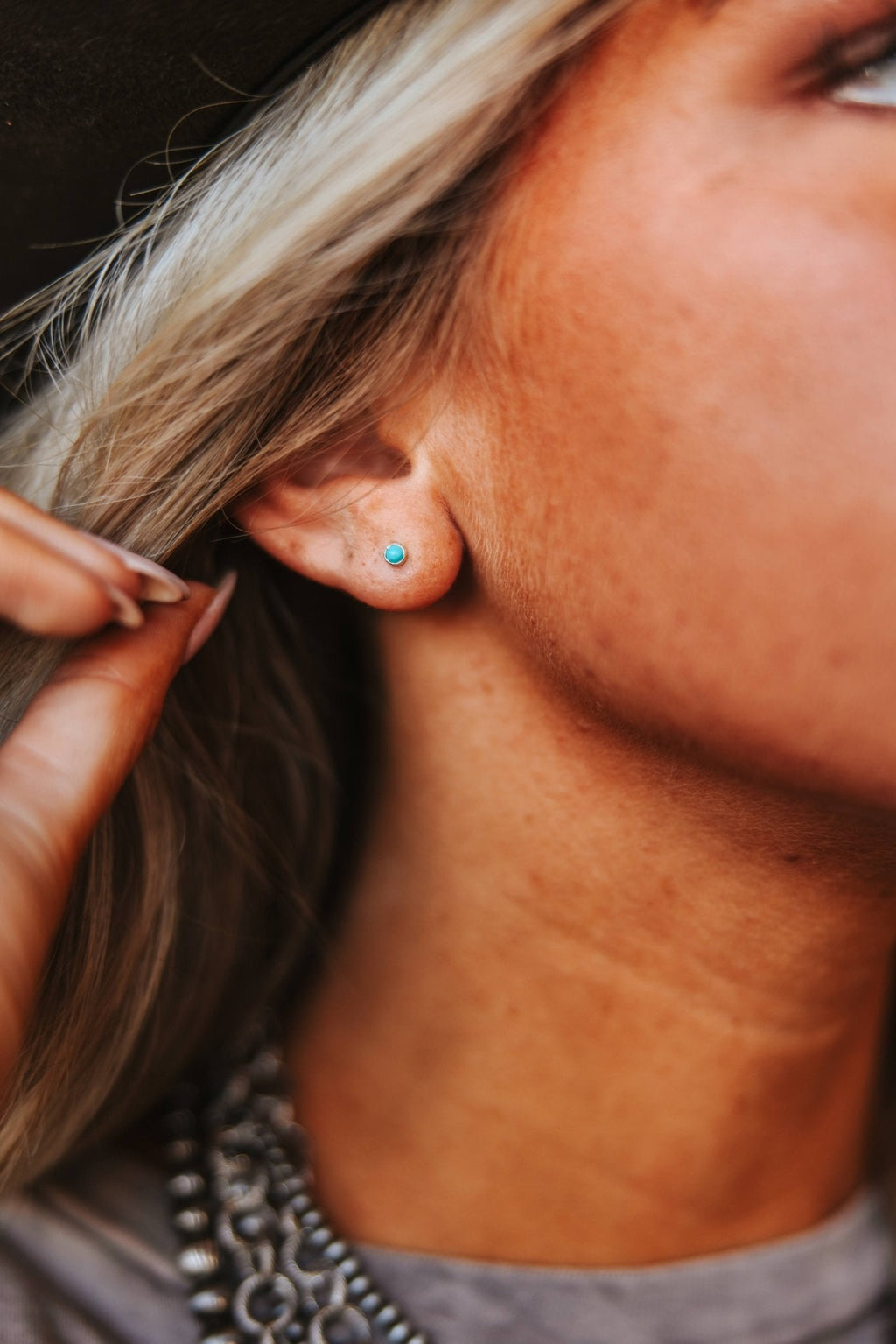 Mini Turquoise Studs - Three Sizes