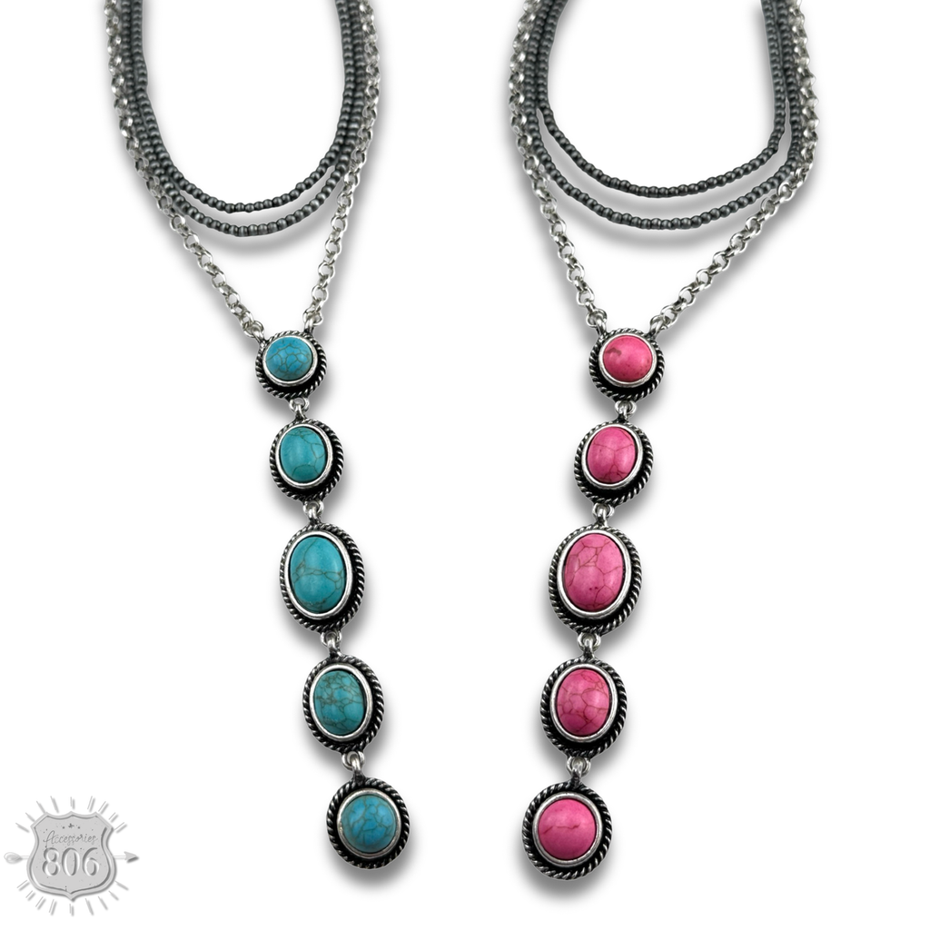 The Mercedes Drop Y Necklace - 2 Colors!