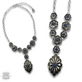 The Chenoa Y Denim Concho Necklace