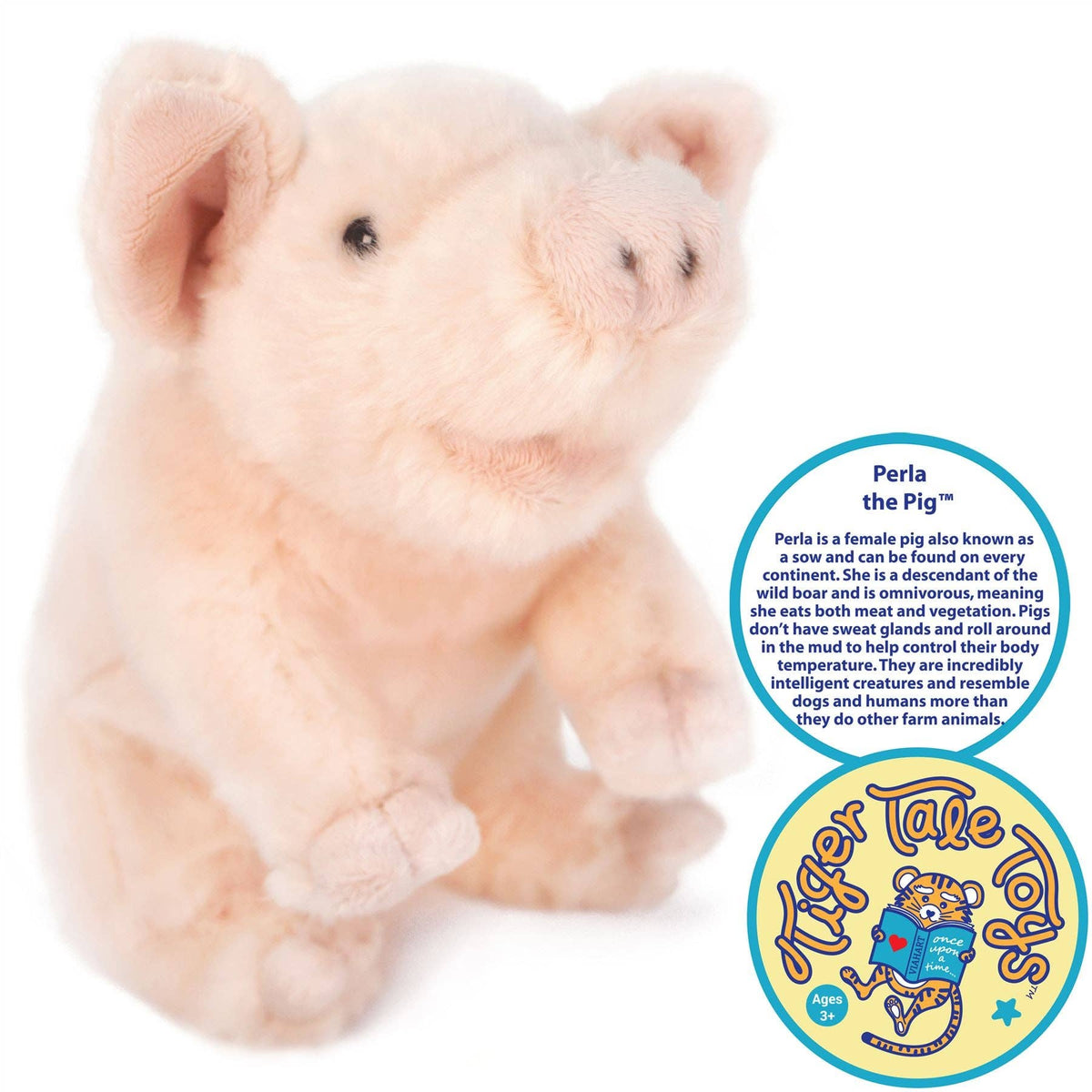 Perla the Pig 11" Plush — Western Farm Friend