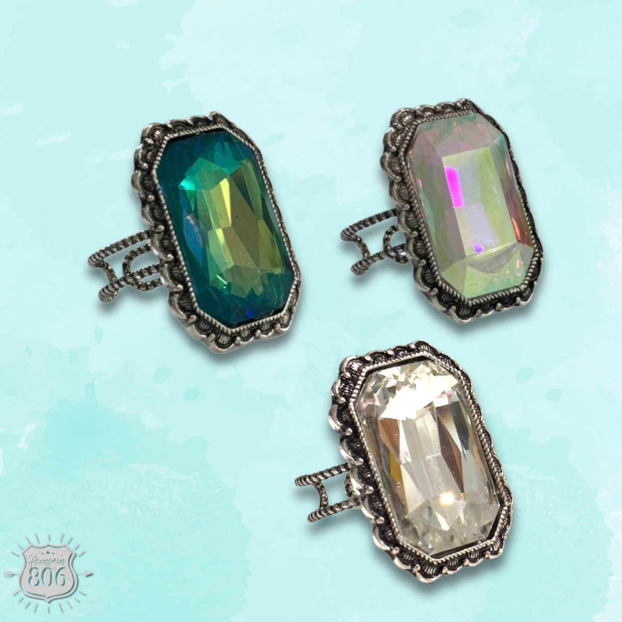 The Bozeman Rhinestone Ring - 3 Colors!