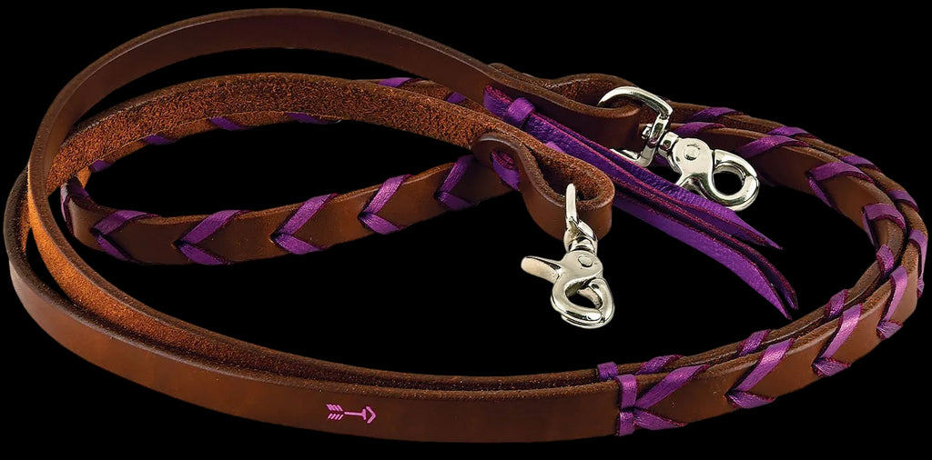 Rafter T Plaited Barrel Racing Reins - Pick Your Color!