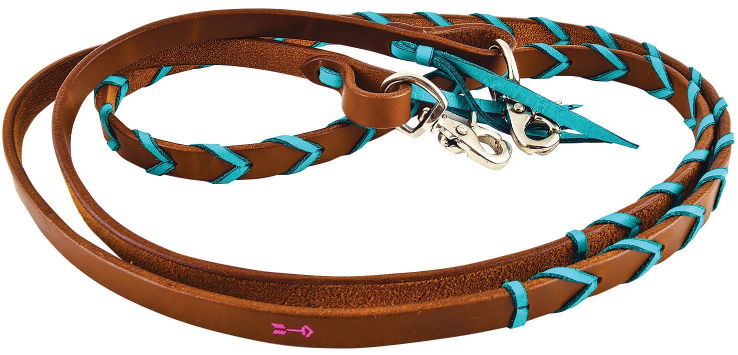 Rafter T Plaited Barrel Racing Reins - Pick Your Color!
