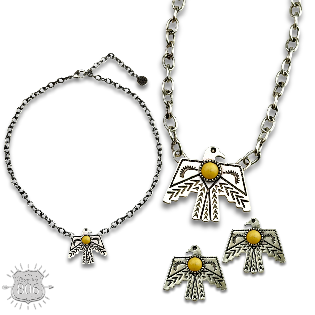 The Lubbock Thunderbird Necklace Set
