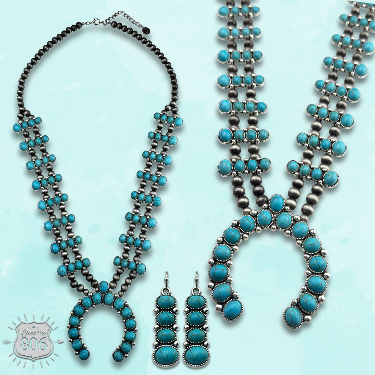The Waco Squash Blossom Necklace Set