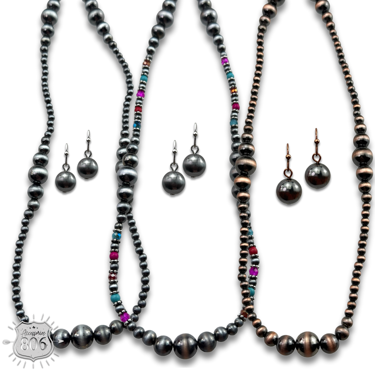 The Angelica Necklace Set - Choose Your Color!