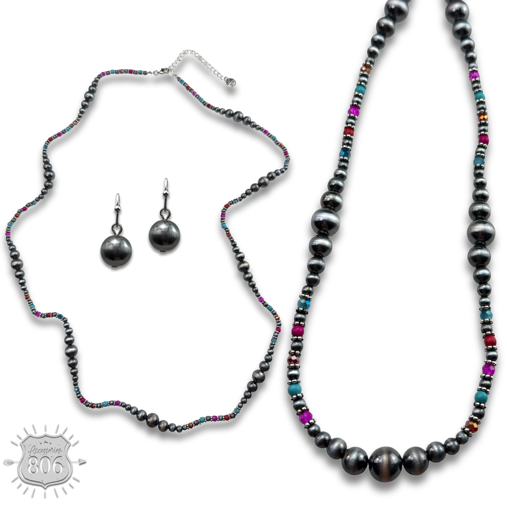 The Angelica Necklace Set - Choose Your Color!