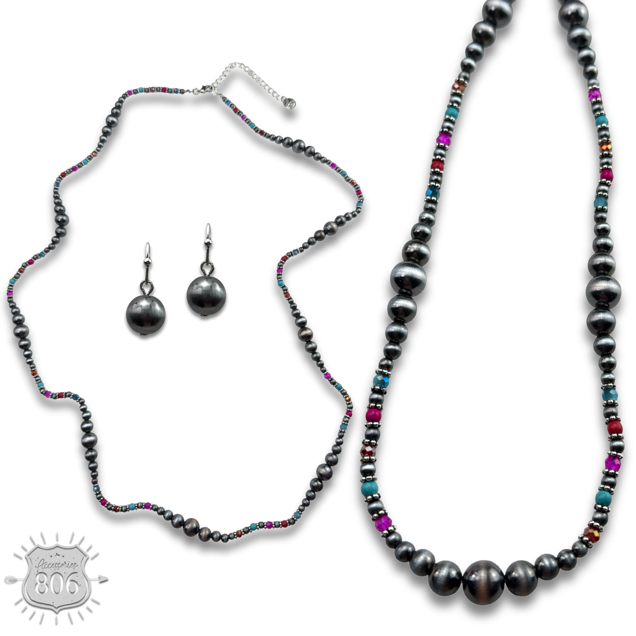 The Angelica Necklace Set - Choose Your Color!