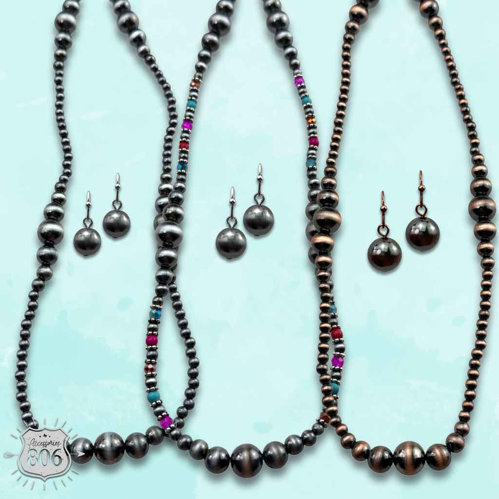 The Angelica Necklace Set - Choose Your Color!