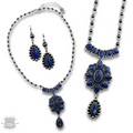 The Jackson Denim Stone Necklace Set