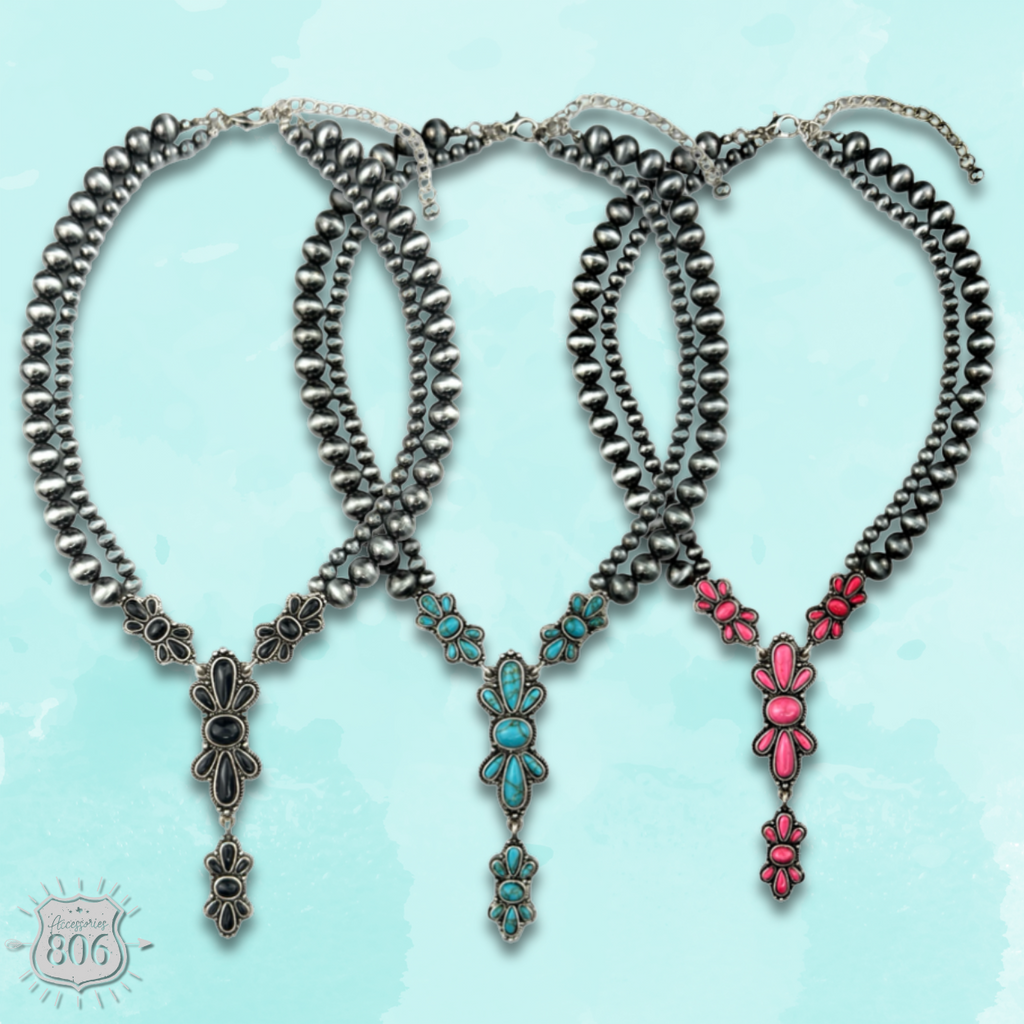 The Riverton Necklace Set - Choose Your Color!