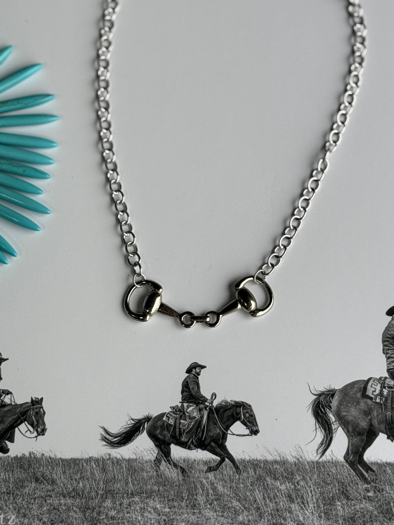 The Snaffle Bit Silver Chain Necklace