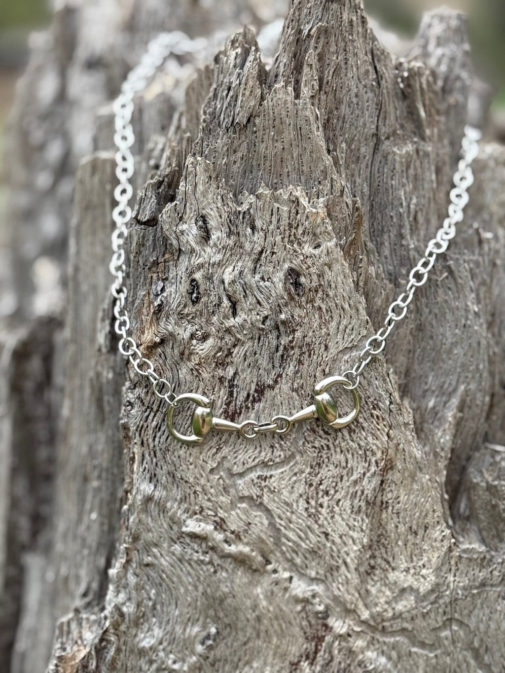 The Snaffle Bit Silver Chain Necklace