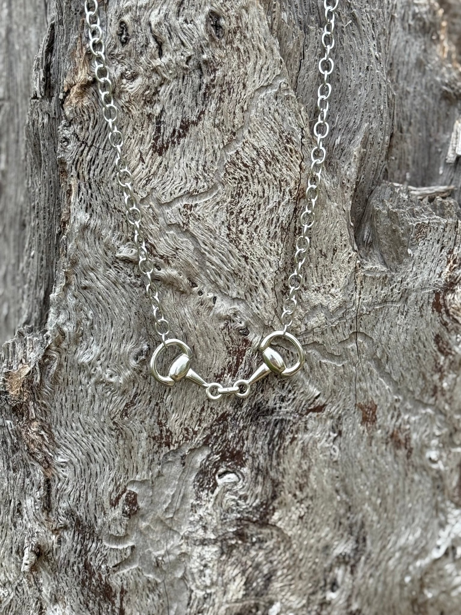 The Snaffle Bit Silver Chain Necklace