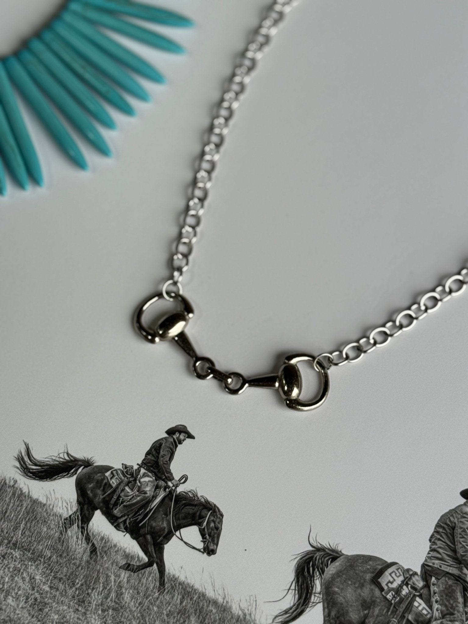 The Snaffle Bit Silver Chain Necklace