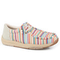 Roper Clearcut Low Striped Slip-On (Tan) - Women's Fashion Sneaker