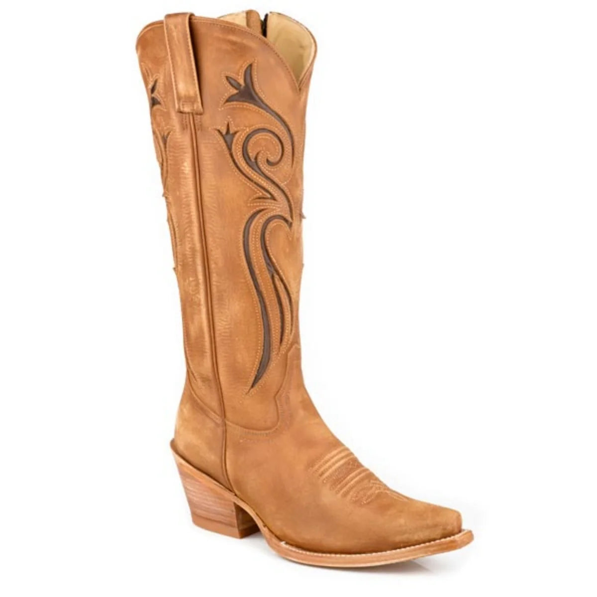 Stetson Maci (Light Brown) - Women's Leather Cowgirl Boot