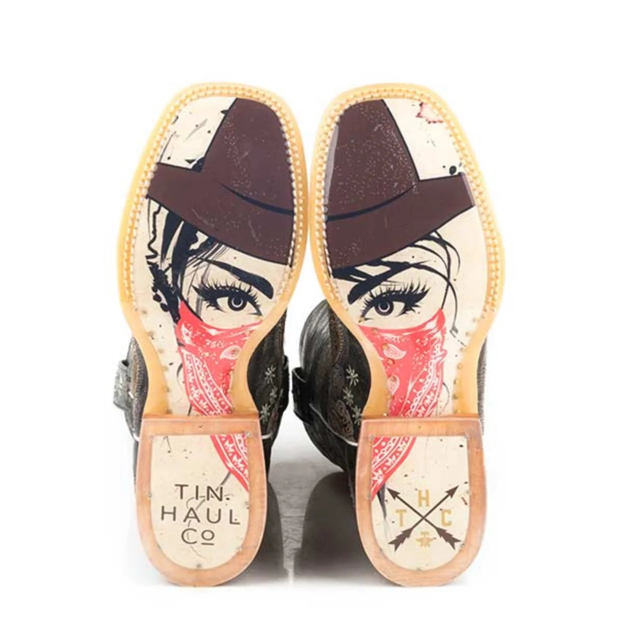 Tin Haul Bandana Bandit - Women's Leather Cowgirl Boot