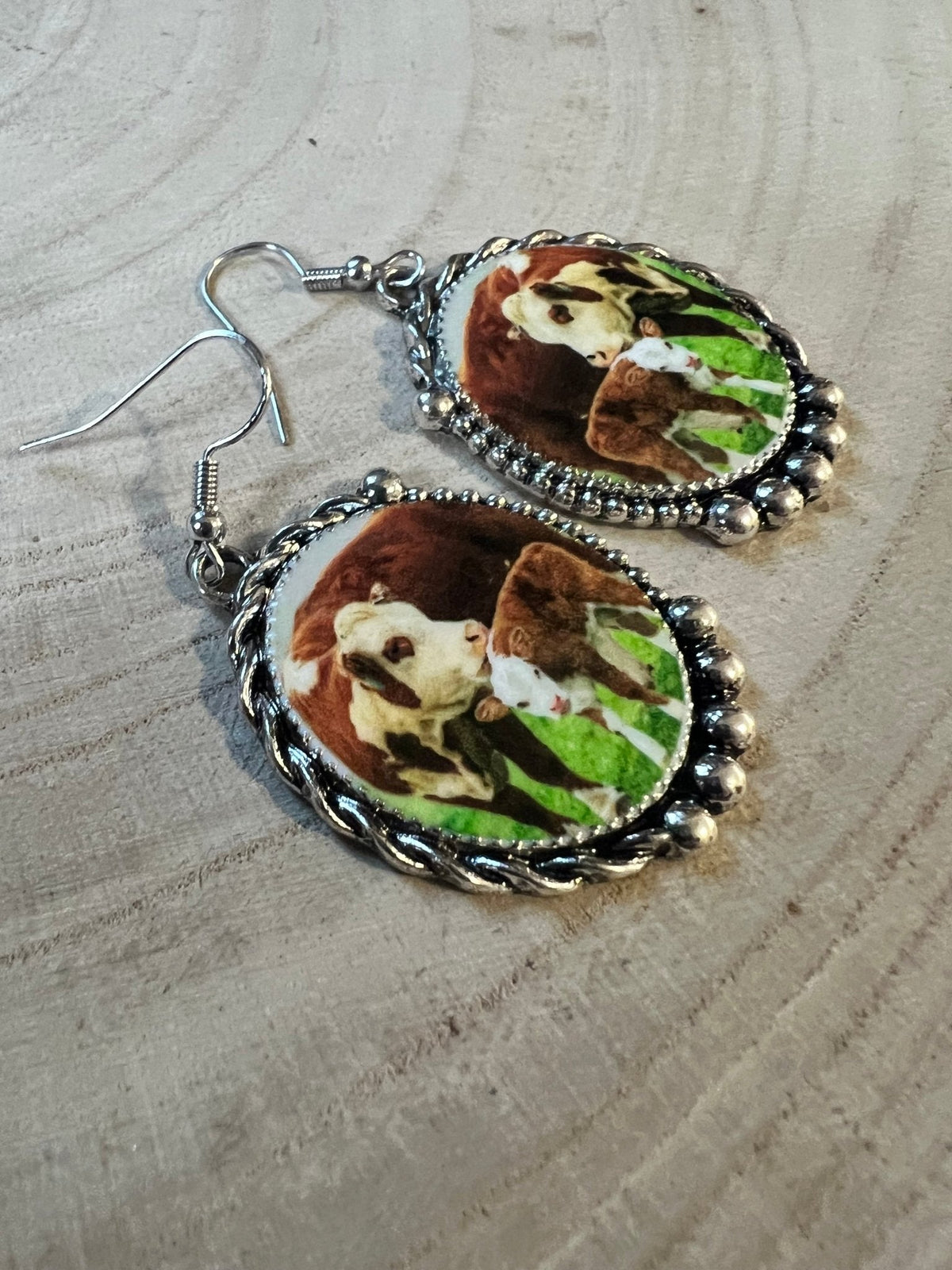 The Mama Cow Calf Fashion Earrings