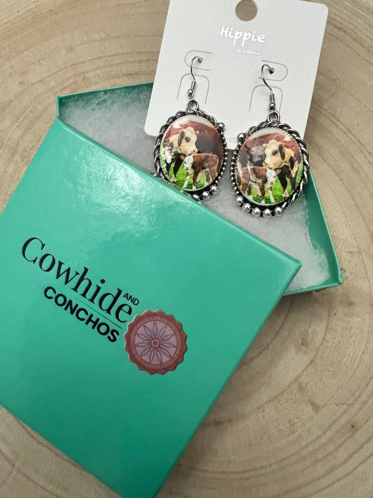 The Mama Cow Calf Fashion Earrings