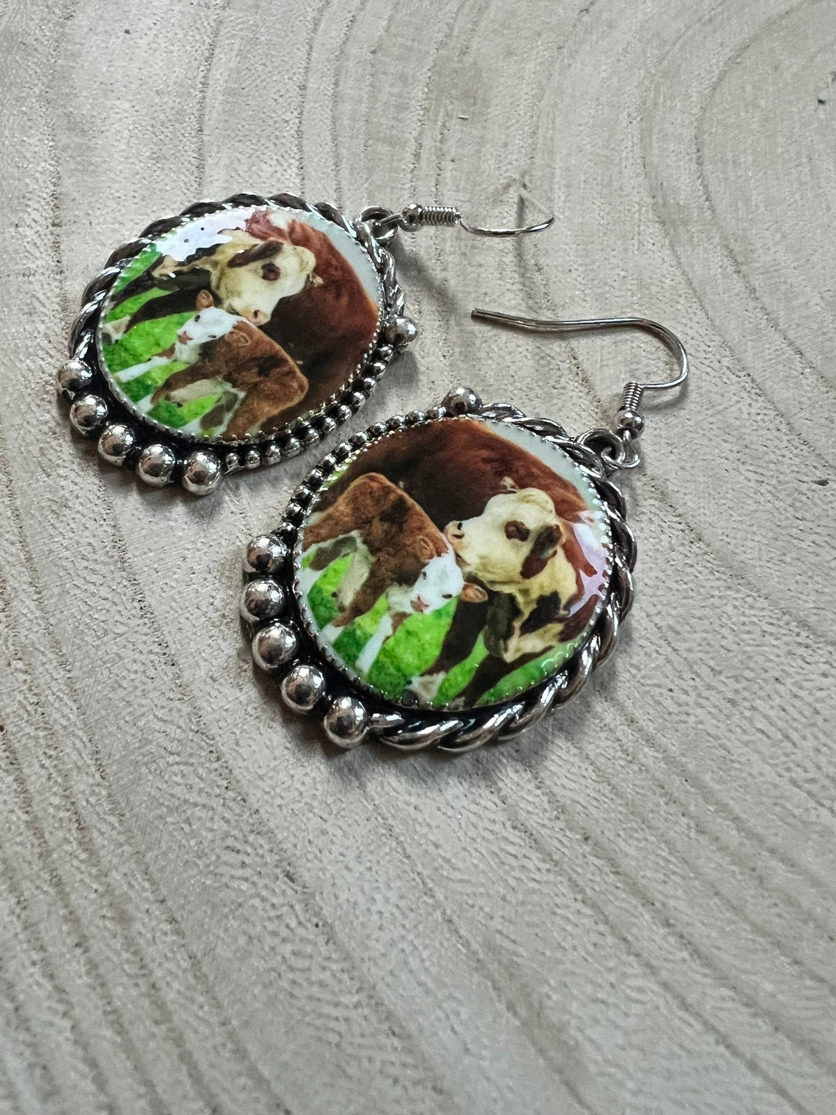 The Mama Cow Calf Fashion Earrings
