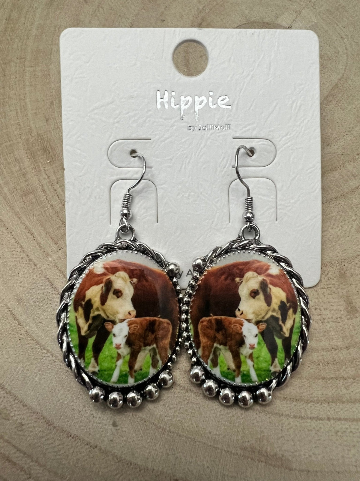 The Mama Cow Calf Fashion Earrings